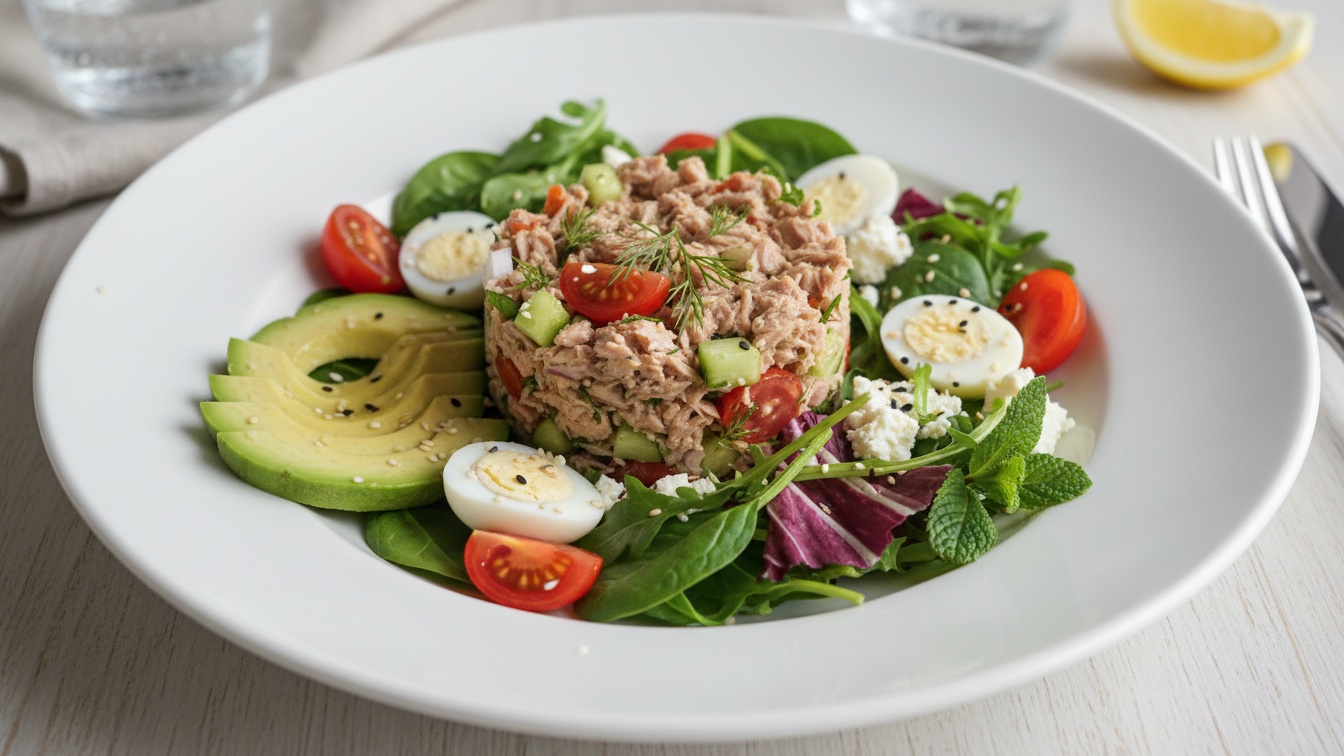 Receitas Jejum Metabólico - 5. Salada de Atum 