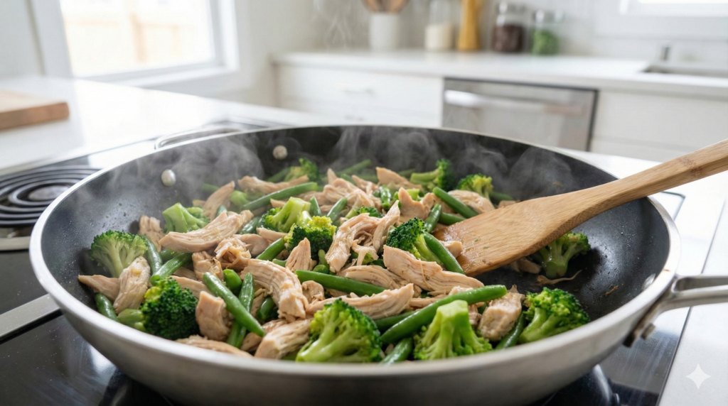 Cozinhar em grandes quantidades é o segredo do Meal Prep eficiente.