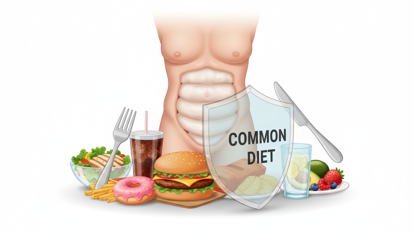 Por Que a Dieta Comum Muitas Vezes Falha Contra a Barriga?