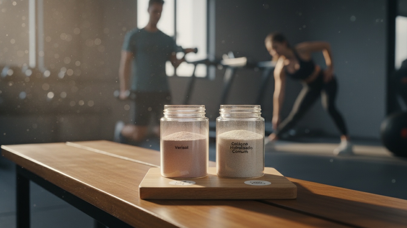 Tabela Comparativa: Verisol vs. Colágeno Hidrolisado Comum