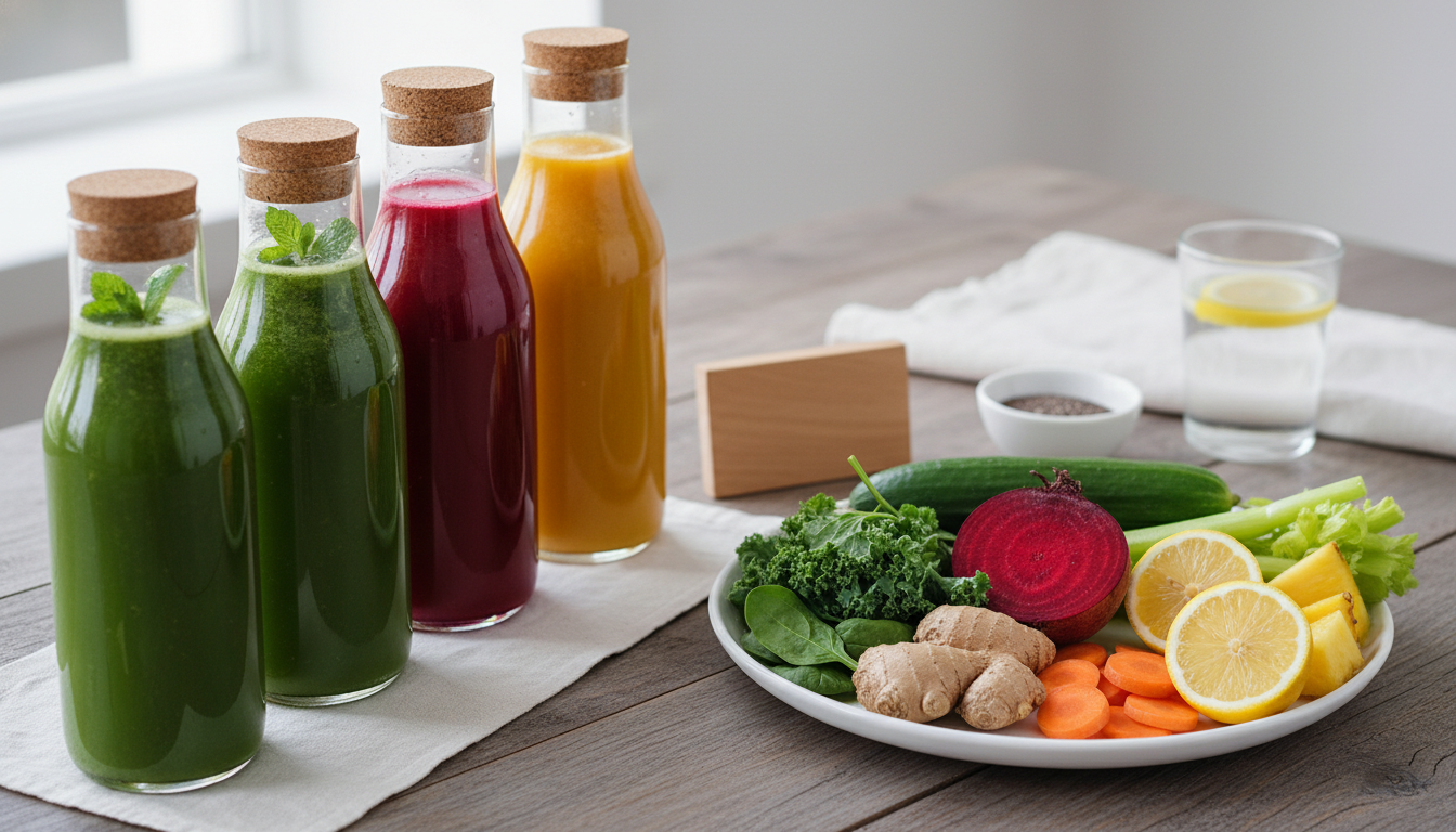 sucos detox para desinchar