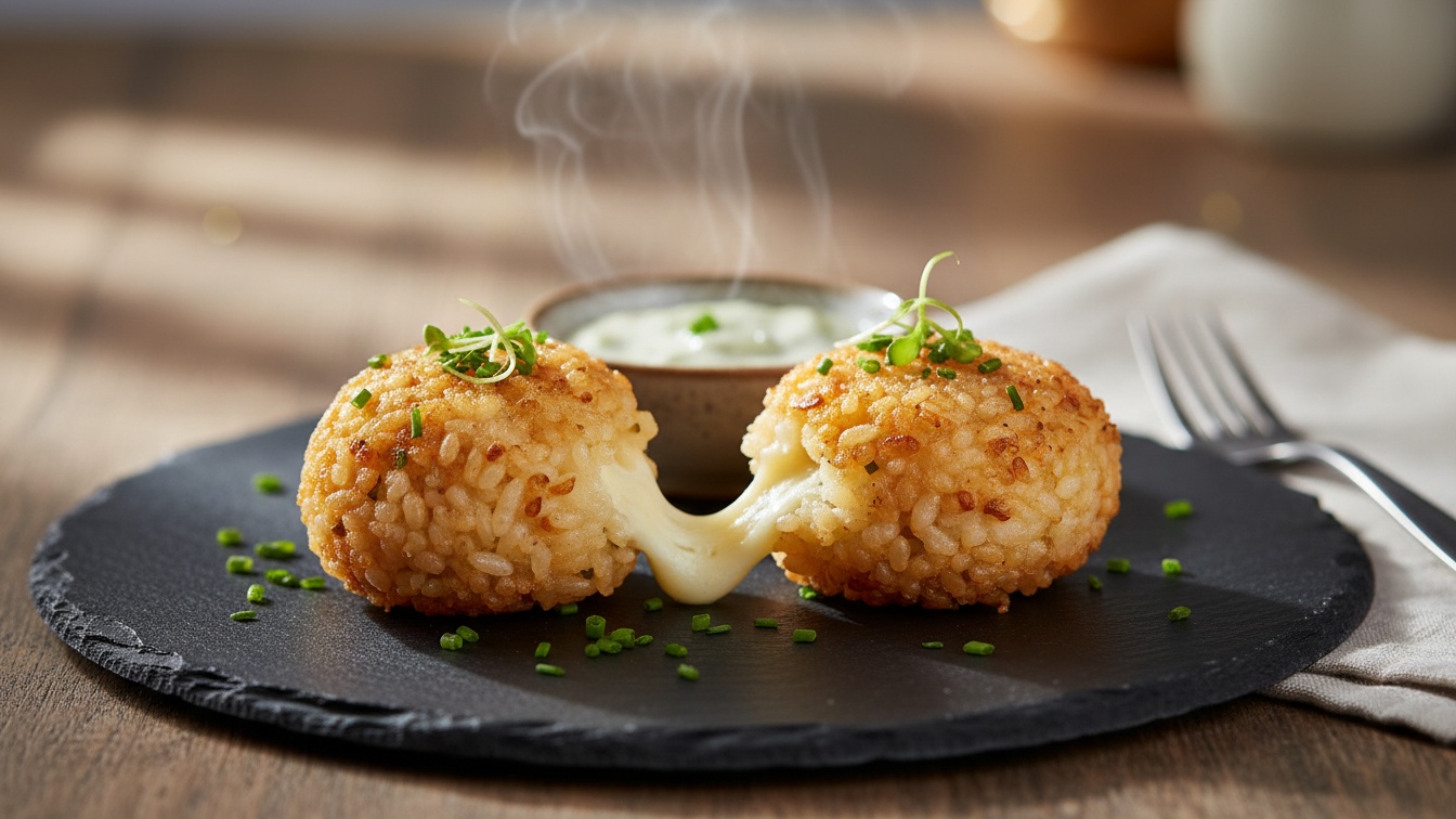 2. Bolinho de Arroz Integral com Queijo Branco 