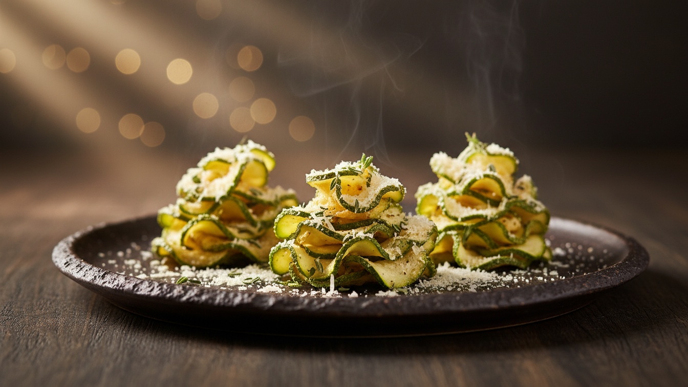 3. Chips de Abobrinha com Parmesão e Ervas Finas