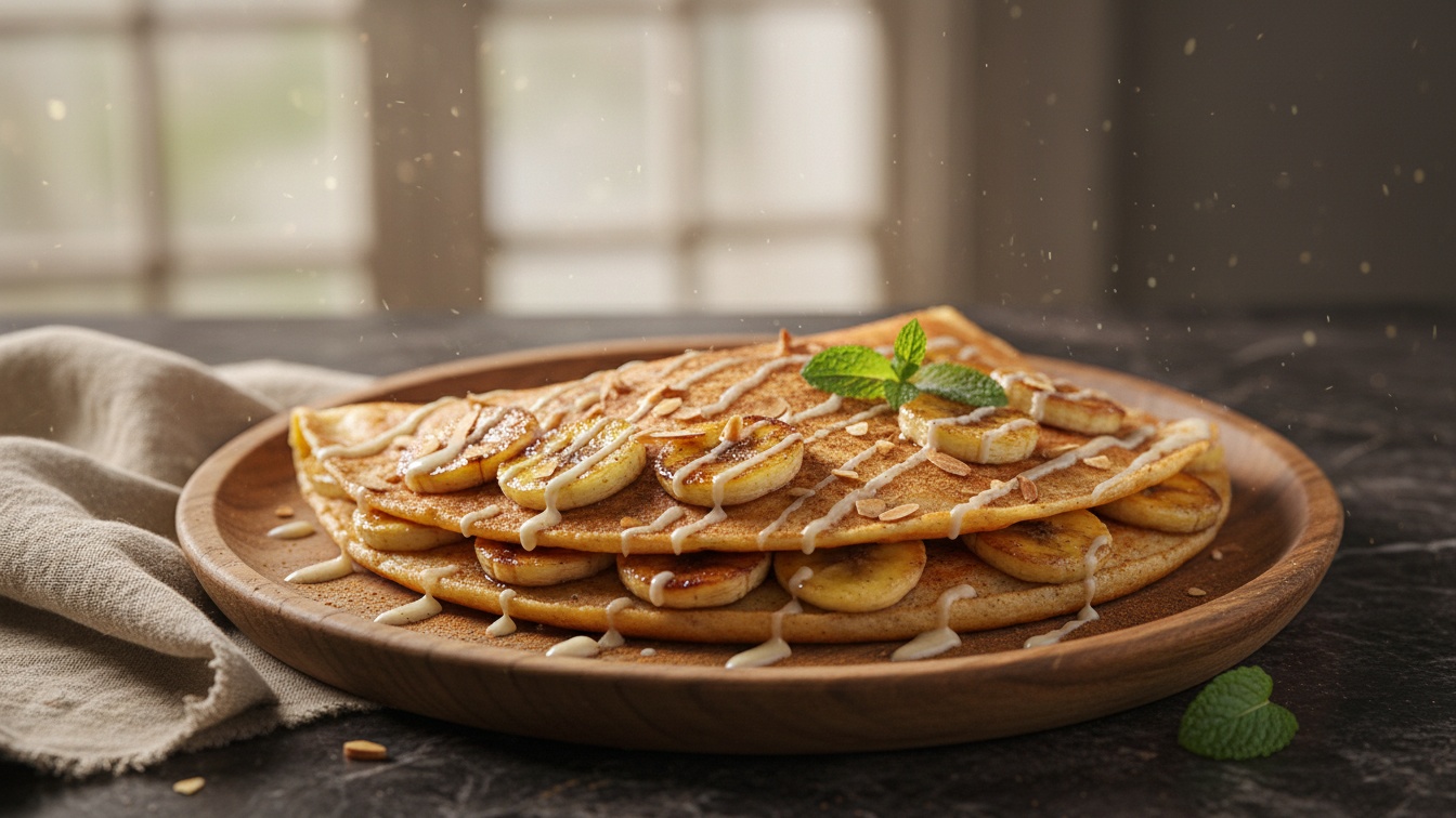 Crepioca Doce de Banana e Canela