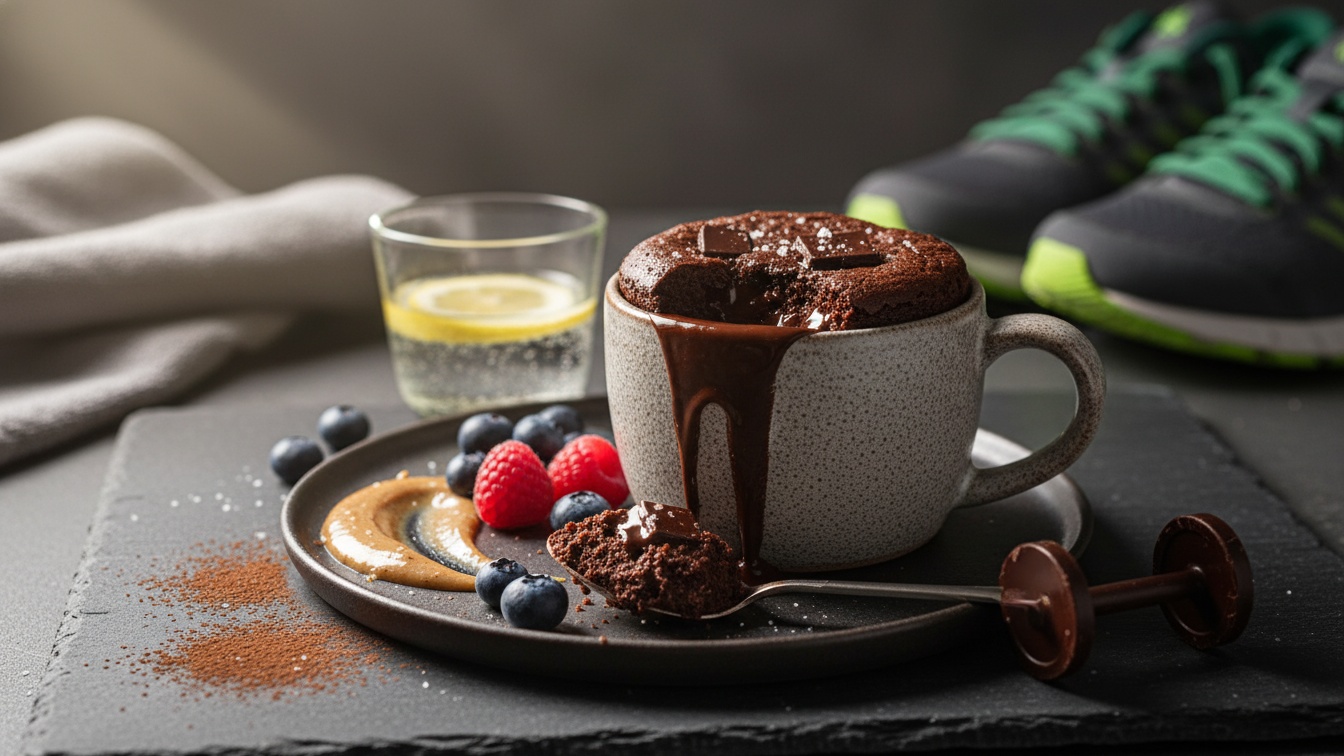 4. Brownie de Caneca: O Pré-Treino de Luxo