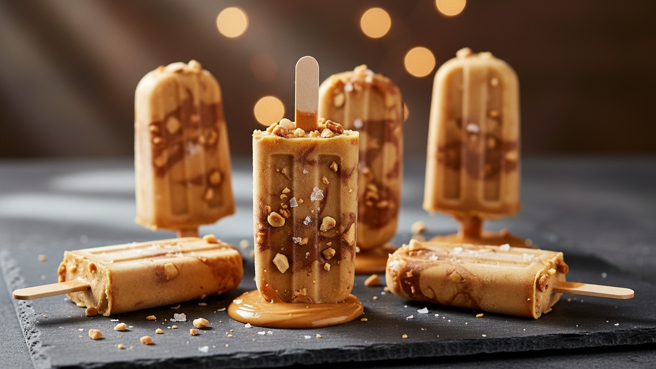 5. Picolé de Whey com Pasta de Amendoim