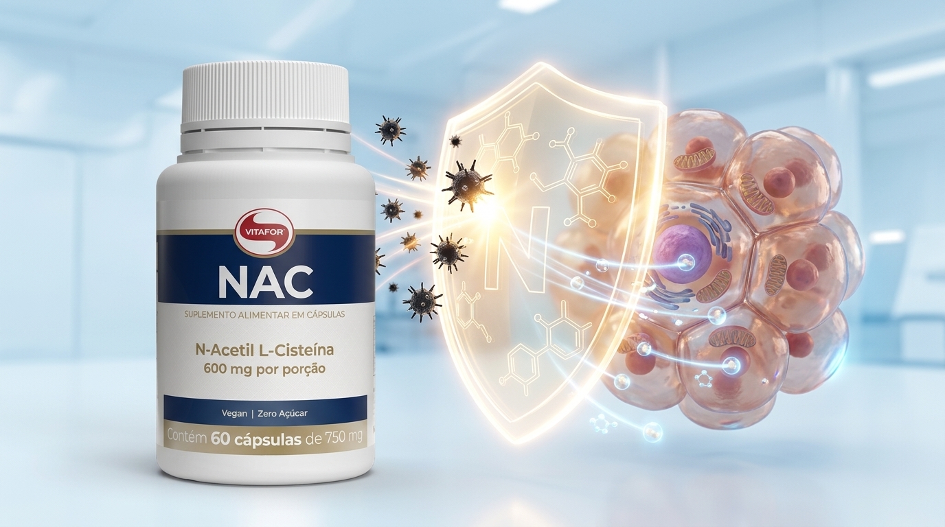 Ação celular: como os antioxidantes protegem as estruturas vitais do nosso corpo.