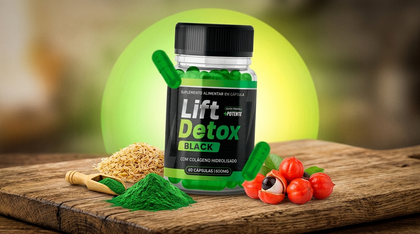 Ingredientes naturais presentes na fórmula potente do Lift Detox Black.