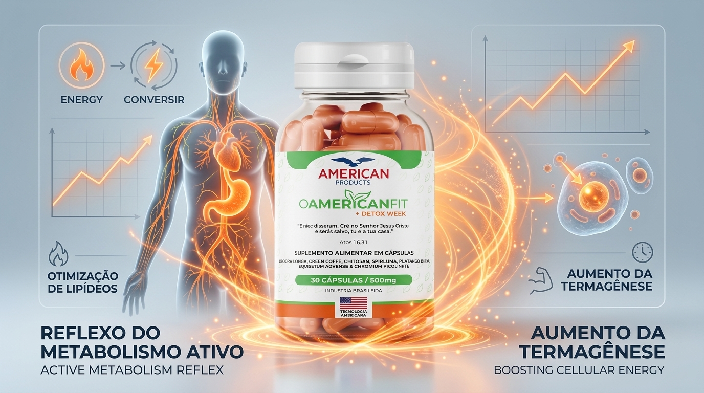 A tecnologia americana por trás do OAMERICANFIT foca na queima de gordura visceral.