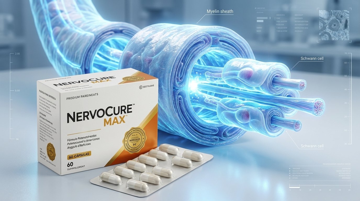 A fórmula avançada de NervoCure Max atua diretamente na regeneração celular para proteger os nervos.