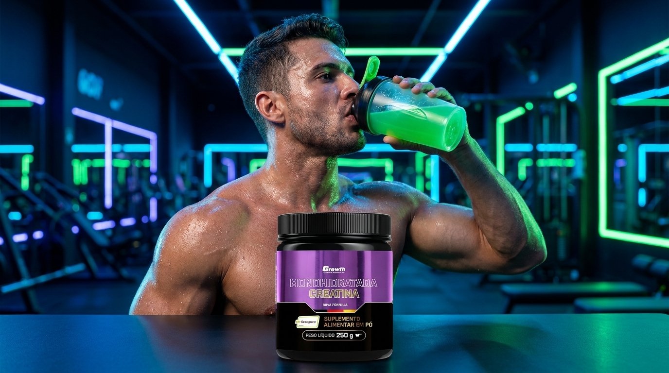 O consumo da creatina de alta pureza no pós-treino, em conjunto com carboidratos de rápida absorção, é a estratégia mais recomendada para saturar os músculos eficientemente.
