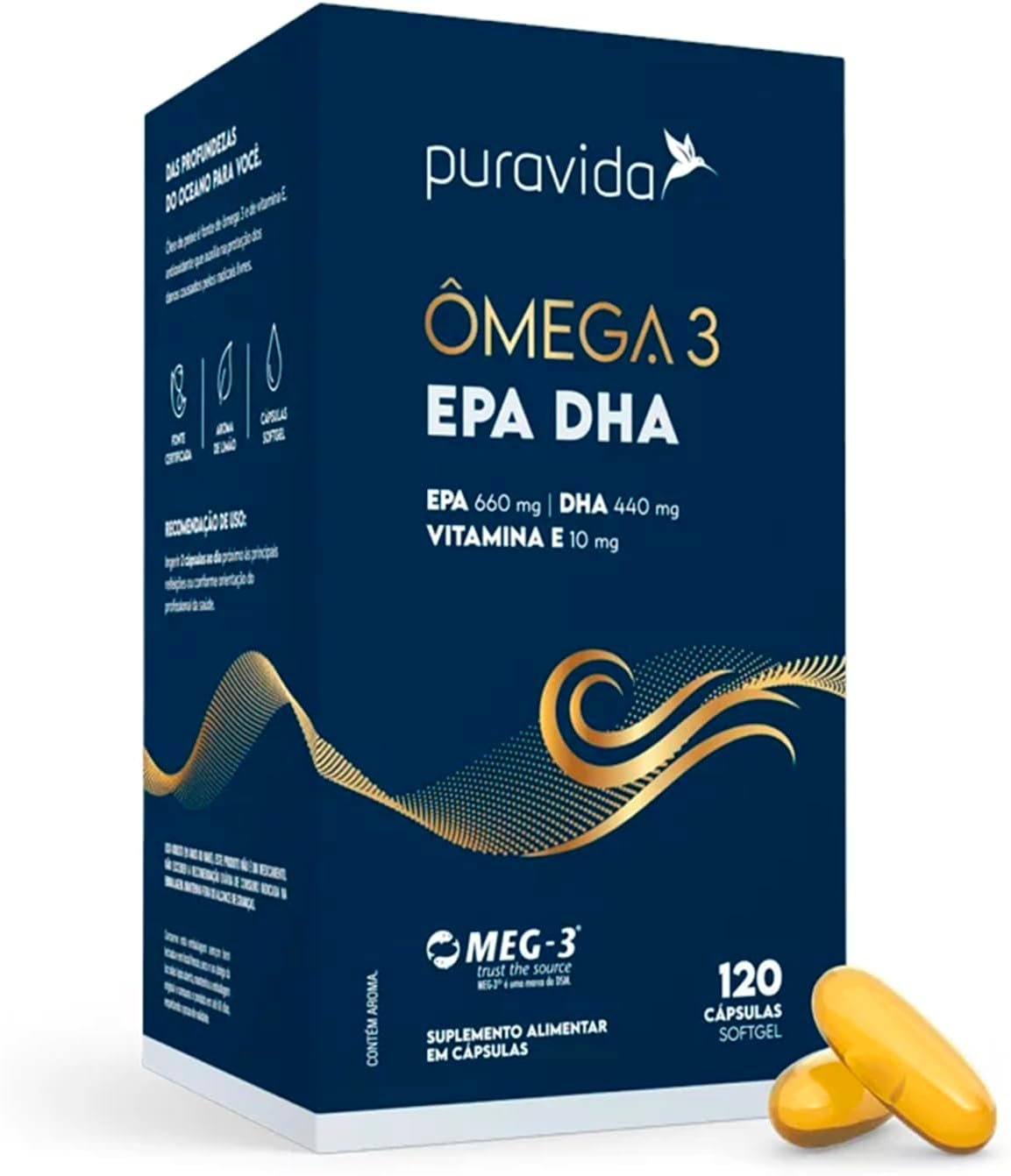 Puravida Ômega 3 EPA DHA BIG