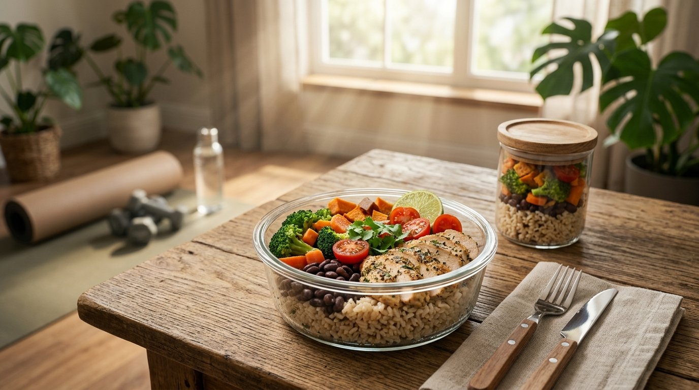 almoço fit simples e barato para a semana
