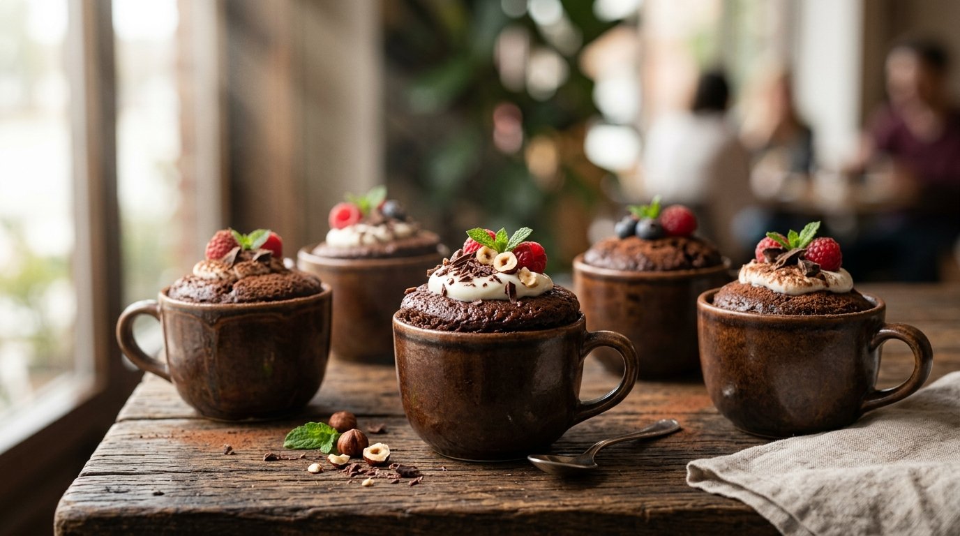 5. Bolo de Caneca Proteico de Cacau (Pronto em 2 Minutos)